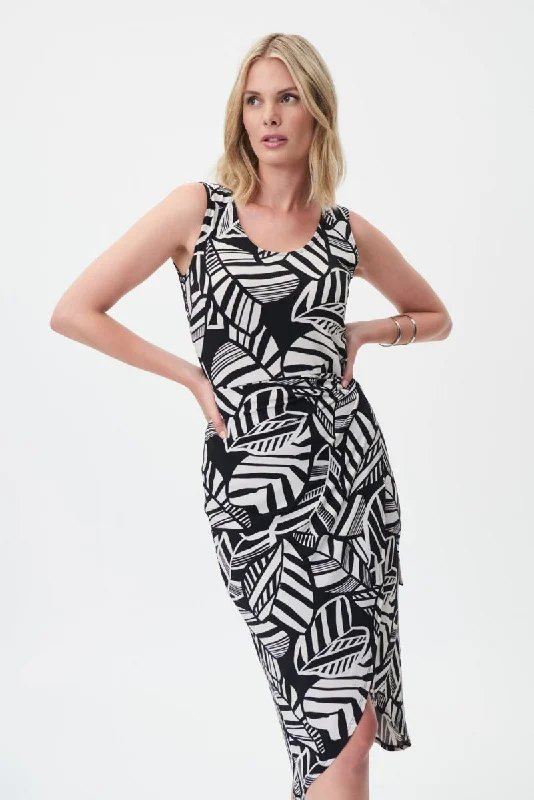 Women's Joseph Ribkoff | Moonstone Slimming Wrap Style Dress | Black