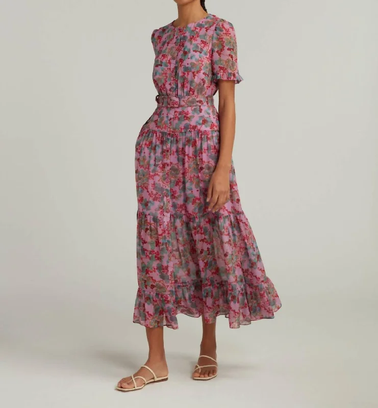 Sophie Dress In Mulberry Blush