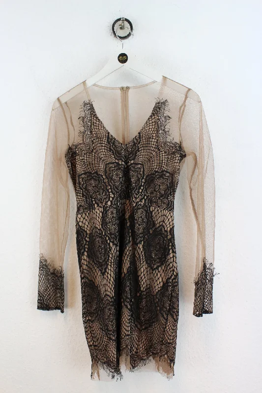 Vintage Black Lace Dress (M)