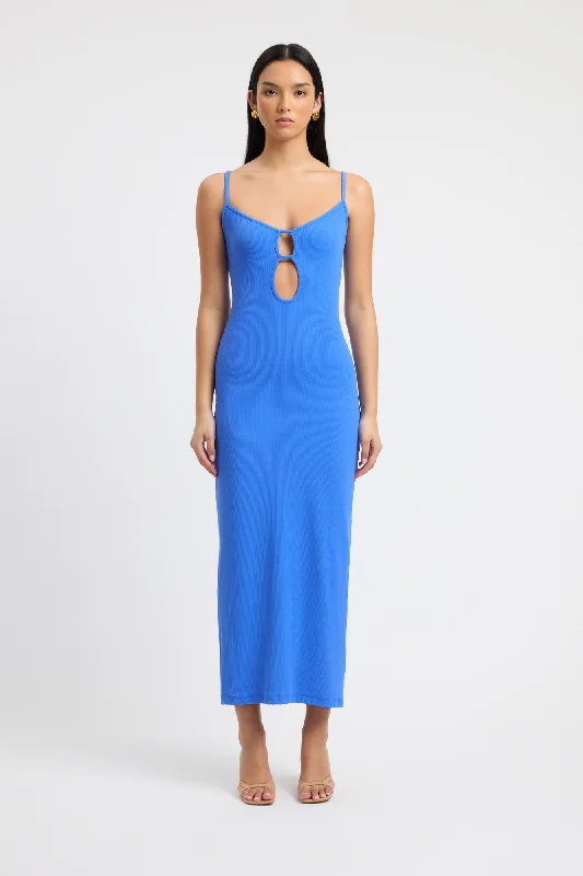 Gabby Midi Dress Comfortable Deep V Midi Dress