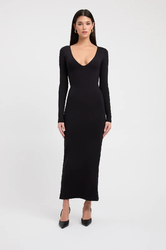 Olivia Midi Dress Comfortable Ribbed Midi Dress