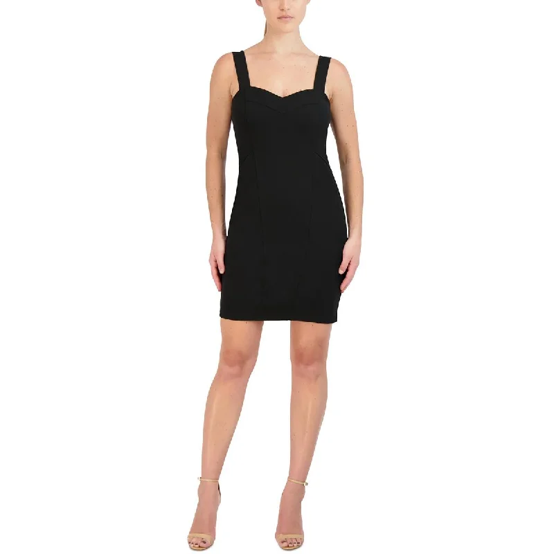 BCBGeneration Womens Sheath Sleeveless Mini Dress Stylish Puff Sleeve Mini Dress