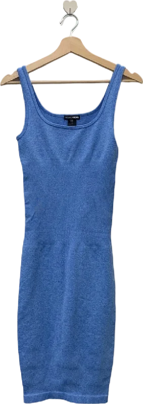 Fashion Nova Blue Bodycon Mini Dress S/M Comfortable Boho Mini Dress