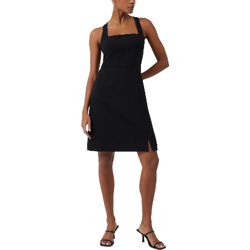 French Connection Womens Buntie Whisper Ruth Square Neck Short Mini Dress Modern Satin Mini Dress French Connection Womens Buntie Whisper Ruth Square Neck Short Mini Dress Modern Satin Mini Dress