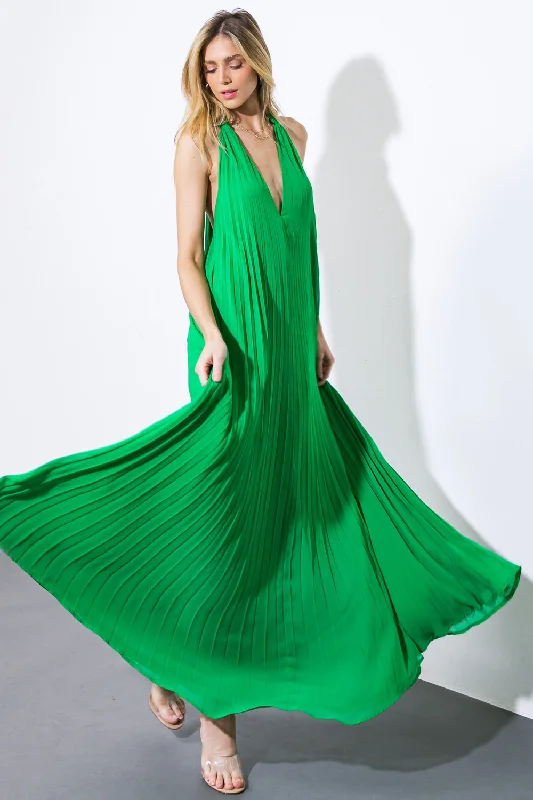 PASSING CITIES WOVEN MAXI DRESS Fashionable High-Low Maxi Dress