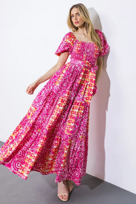 A LEAP OF FAITH WOVEN MAXI DRESS Elegant Boho Maxi Dress