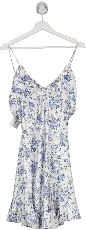 les reveries White Floral Print Floaty Mini Dress UK 6 Stylish Button-Down Mini Dress les reveries White Floral Print Floaty Mini Dress UK 6 Stylish Button-Down Mini Dress