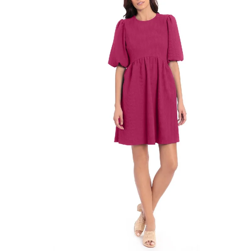 Maggy London Womens Textured  Mini Dress Cozy Jersey Mini Dress