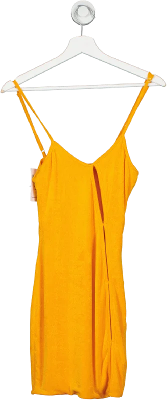 Oh Polly Orange Beach Daze Asymmetric Cut Out Mini Dress UK 10 Fashionable Mini Dress with Slits Oh Polly Orange Beach Daze Asymmetric Cut Out Mini Dress UK 10 Fashionable Mini Dress with Slits