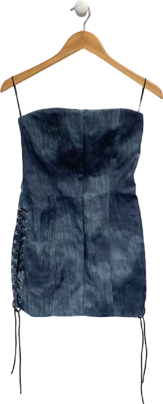 Peppermayo Graphite Better When I'm Dancing Mini Dress UK 8 Cozy Wraparound Mini Dress Peppermayo Graphite Better When I'm Dancing Mini Dress UK 8 Cozy Wraparound Mini Dress