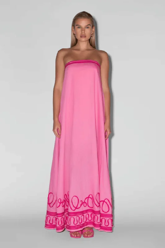 Casella Maxi Dress Candy Comfortable Ruffle Maxi Dress