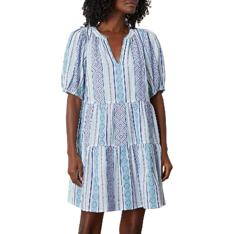 Velvet Womens Cotton Short Mini Dress Comfortable Wrap Mini Dress