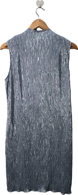 Vero Moda Silver SNADA SL Highneck CK Mini Dress M Chic Halter Mini Dress