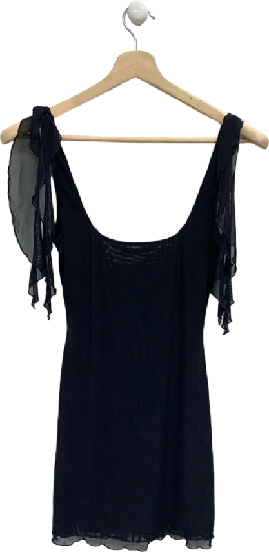 White Fox Black Don't Tell Me Now Mini Dress UK S Fashionable Lace Mini Dress