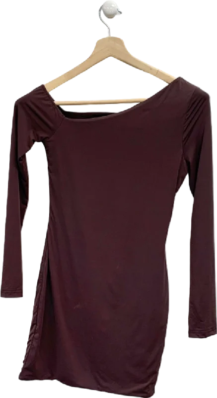 White Fox Chocolate That's On You Long Sleeve Mini Dress UK S Elegant Satin Lace Mini Dress White Fox Chocolate That's On You Long Sleeve Mini Dress UK S Elegant Satin Lace Mini Dress