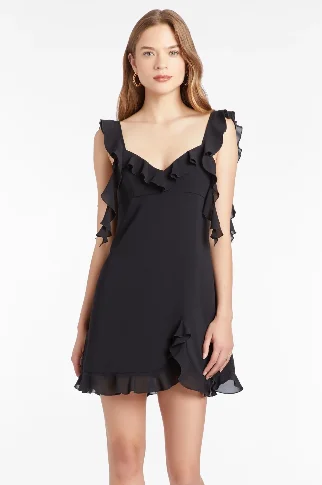 Sonnet Mini Dress Trendy Crossover Mini Dress