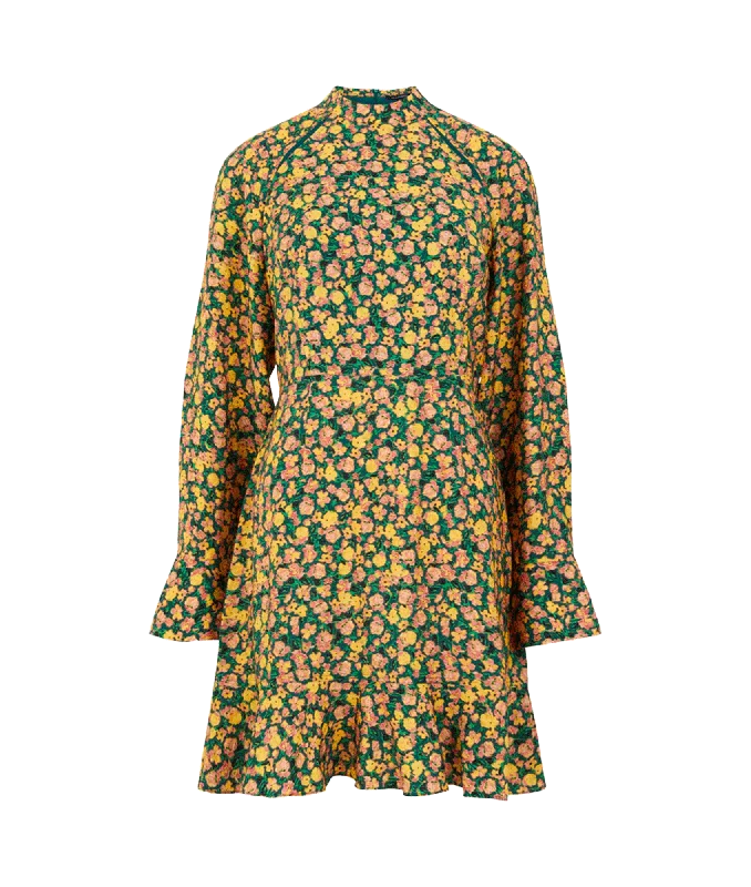 Aleezia Flavia Textured Mini Dress - Multi Fashionable Mini Dress with Pockets