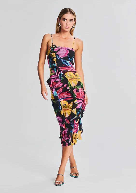 Chris Midi Dress Comfortable Stretch Midi Dress