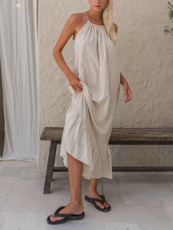 Adjustable Backless Stylish Tie Midi Dress Stylish Long Sleeve Floral Midi Dress