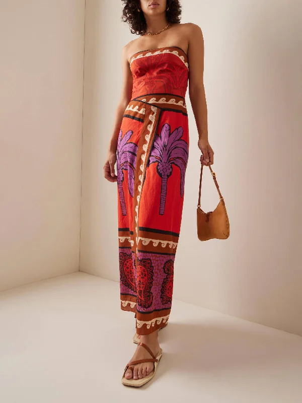 Unique Palm Tree Charming Floral Off-Shoulder Midi Dress Stylish Halter Neck Midi Dress Unique Palm Tree Charming Floral Off-Shoulder Midi Dress Stylish Halter Neck Midi Dress