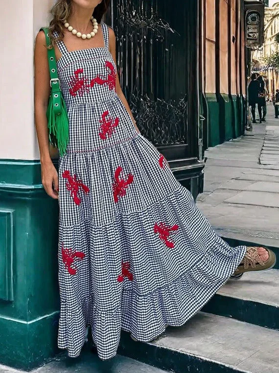 Exquisite Embroidered Holiday Charming Camisole Midi Dress Chic Off-Shoulder Midi Dress Exquisite Embroidered Holiday Charming Camisole Midi Dress Chic Off-Shoulder Midi Dress