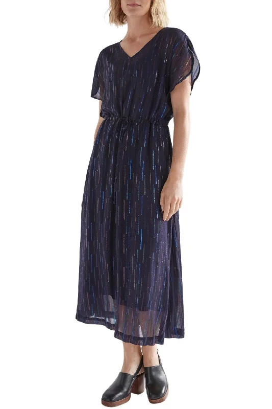 GLIMMER MIDI DRESS - A0887 Fashionable Polka Dot Midi Dress
