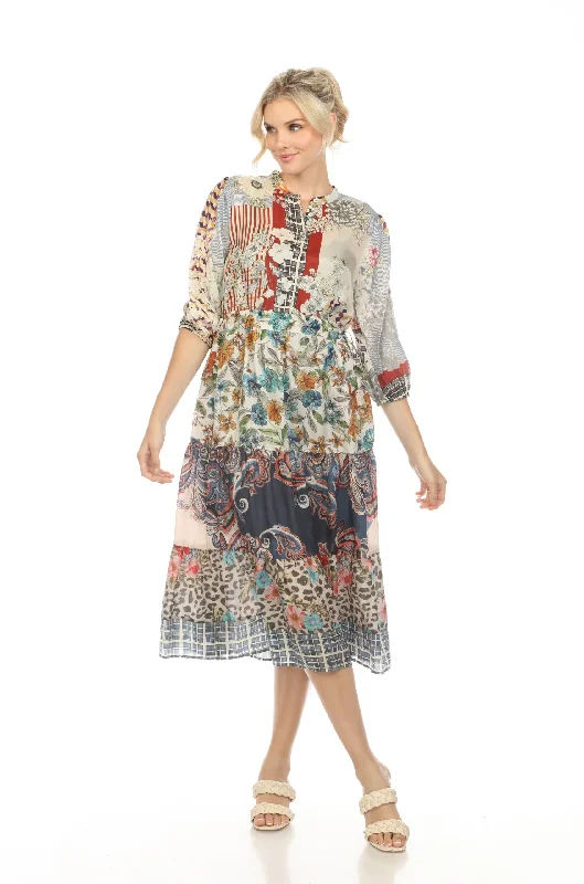 Johnny Was Betzy Jaime Silk Tiered Midi Dress Boho Chic C341228 Elegant Faux Wrap Midi Dress Johnny Was Betzy Jaime Silk Tiered Midi Dress Boho Chic C341228 Elegant Faux Wrap Midi Dress