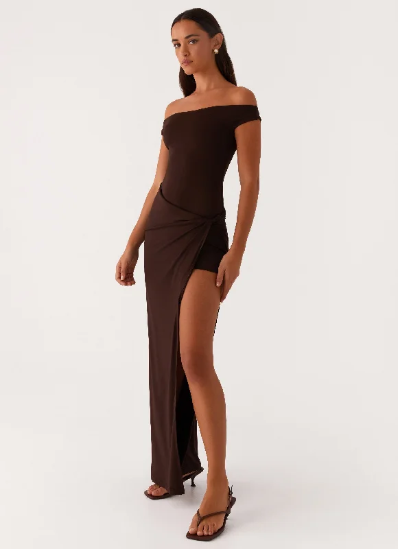 Amerie Maxi Dress - Chocolate Chic Sleeveless Maxi Dress