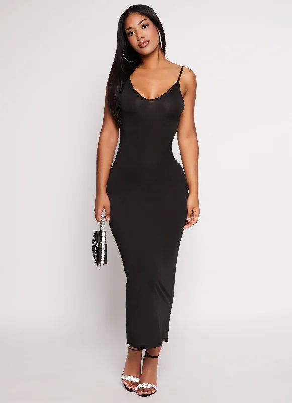 Daisy V Neck Bodycon Maxi Dress Fashionable Maxi Dress with Fringe