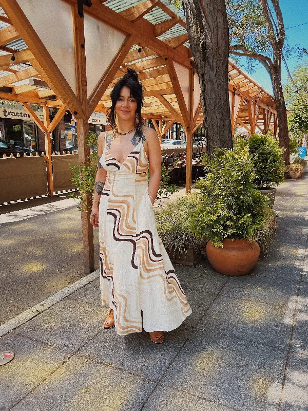Callie Maxi Dress Elegant Pleated Maxi Dress