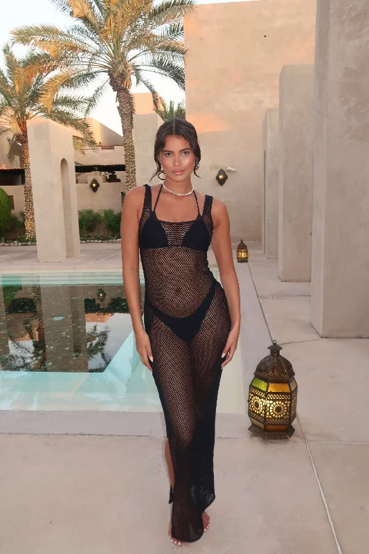 ST LUCIA MAXI DRESS - BLACK Classic V-Neck Maxi Dress
