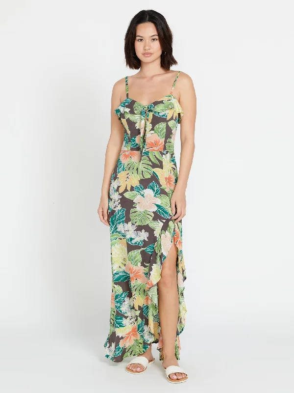 Excapism Maxi Dress - Slate Grey Cozy Knit Maxi Dress