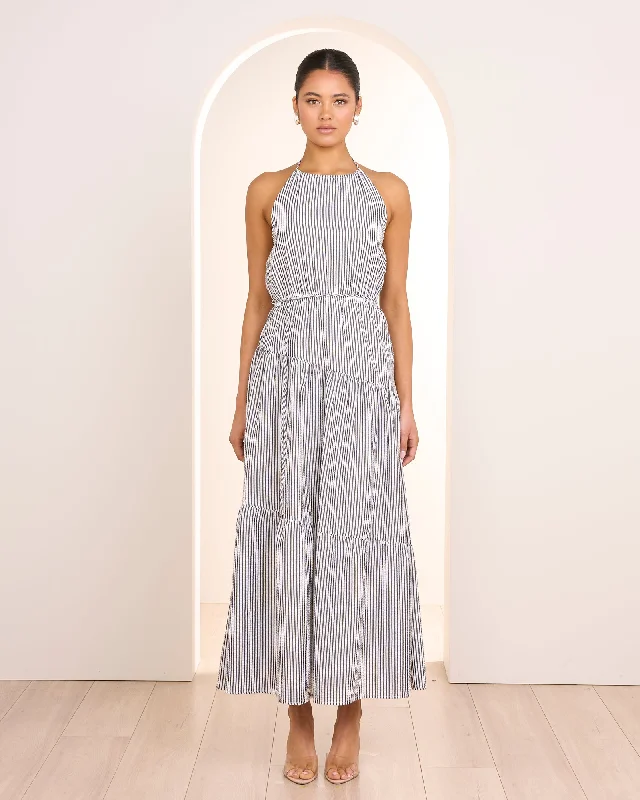 Faith Halter Neck Maxi Dress Comfortable Bohemian Maxi Dress