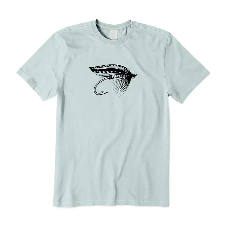 Fly Fishing Lure T-Shirt Ribbed T-Shirt High Neck Heavyweight