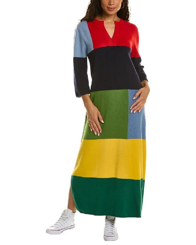 Frances Valentine Colorblocked Wool-Blend Maxi Dress Stylish Empire Waist Maxi Dress Frances Valentine Colorblocked Wool-Blend Maxi Dress Stylish Empire Waist Maxi Dress