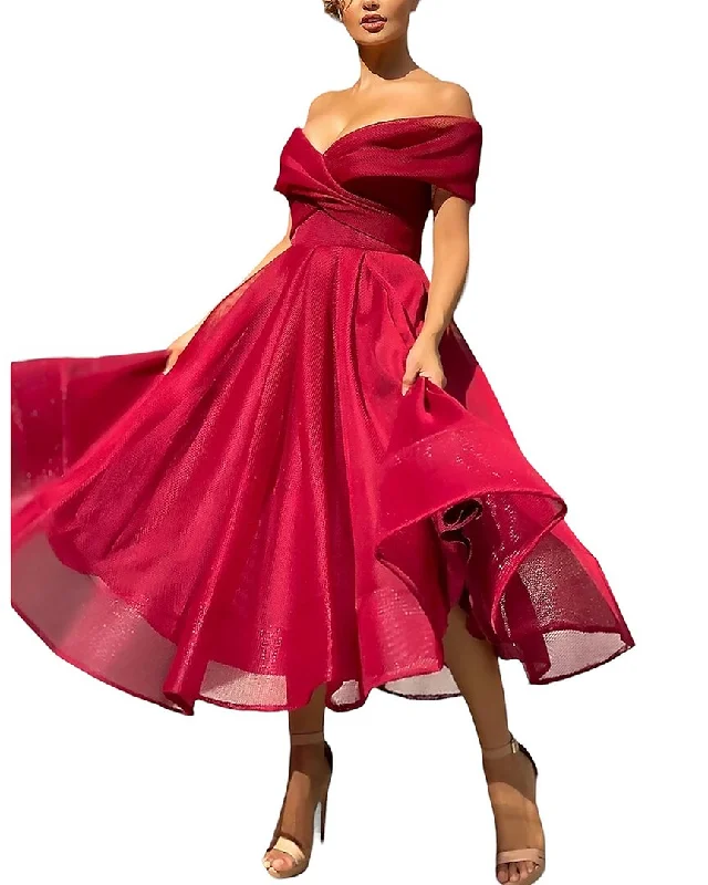 Juliet Roses Maxi Dress Comfortable Fit-and-Flare Maxi Dress