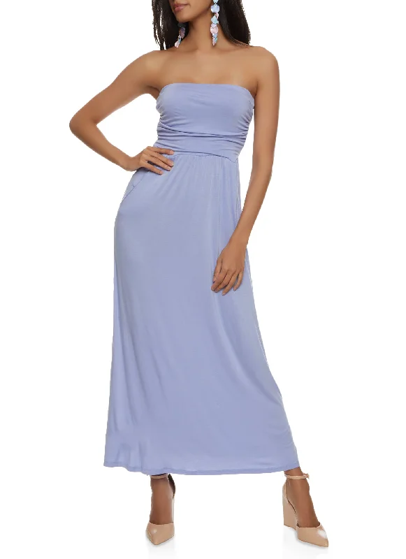 Strapless Maxi Dress Stylish Boho Chic Maxi Dress