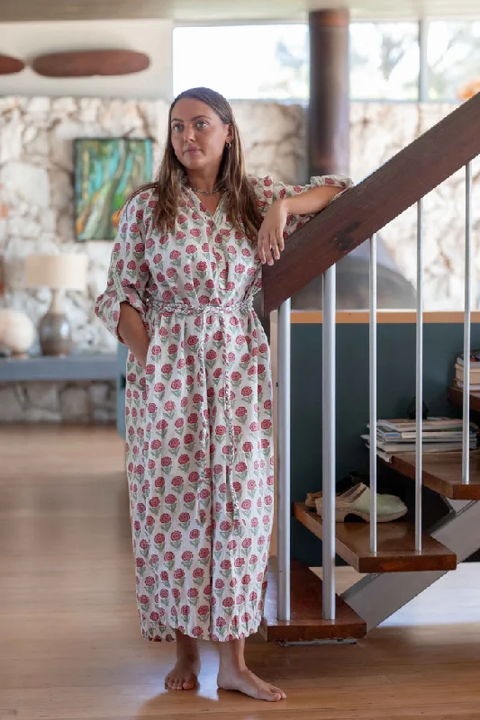 Mandalay - Rose Maxi Dress Elegant Boho Maxi Dress