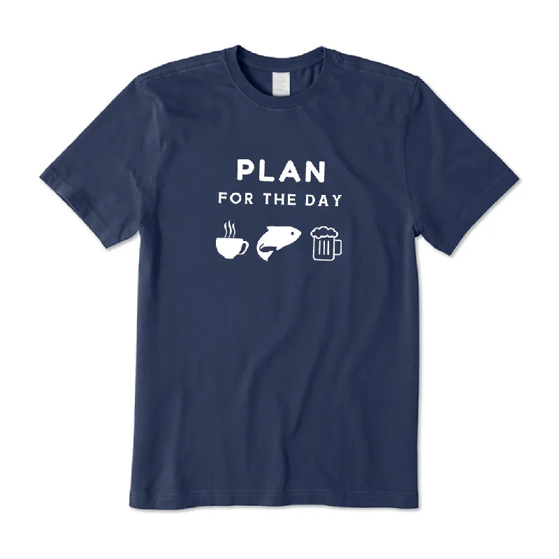 Plan For The Day T-Shirt Basic T-Shirt Crew Neck Short Sleeve