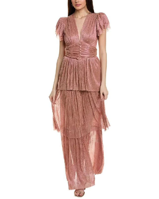 Sabina Musayev Ella Maxi Dress Stylish V-Neck Maxi Dress