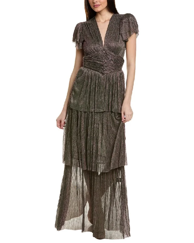 Sabina Musayev Ella Maxi Dress Elegant Lace-Up Maxi Dress