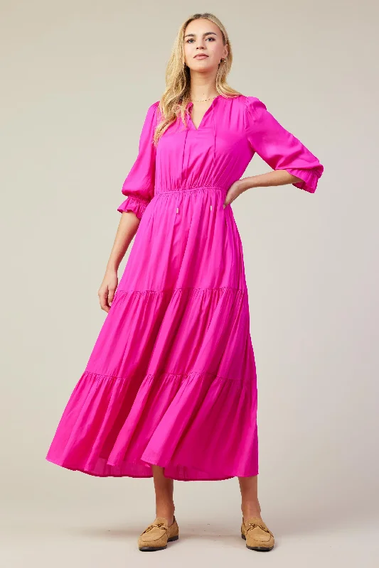 Emery Ruffle Tiered Maxi Dress Chic Off-Shoulder Maxi Dress