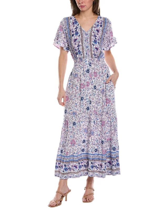Walker & Wade Christina Maxi Dress Cozy Cold-Shoulder Maxi Dress