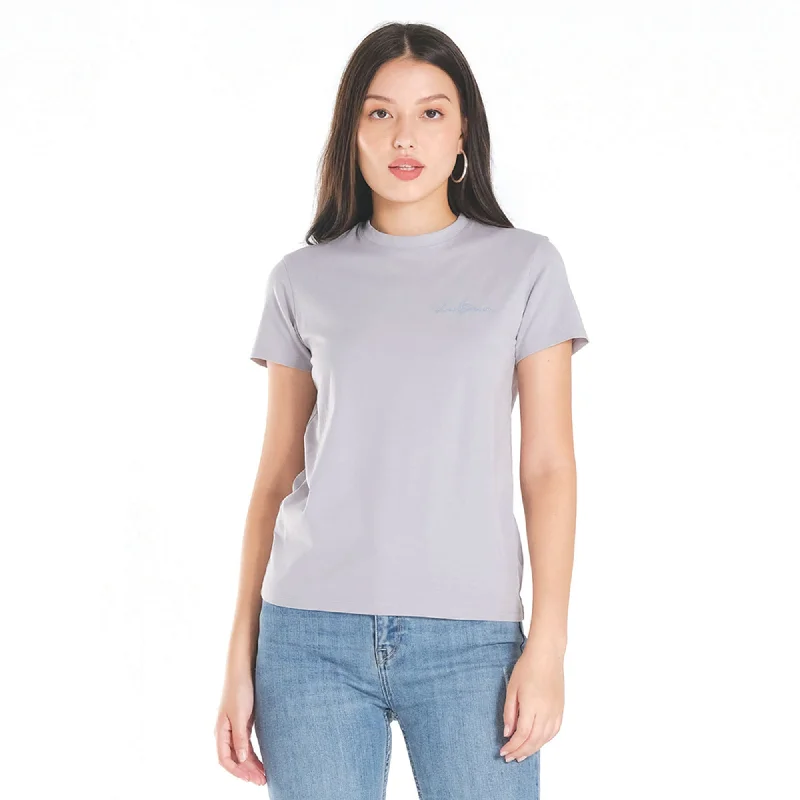 Lee Basic Tee for Women Satin Fabric Silk Fabric Chiffon Fabric