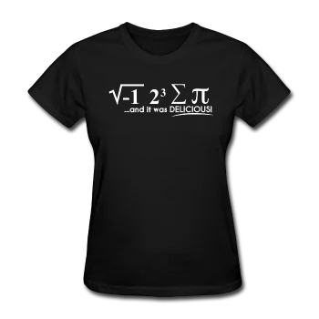 "I Ate Some Pie" (white) - Women's T-Shirt Front Pockets Side Pockets Patch Pockets