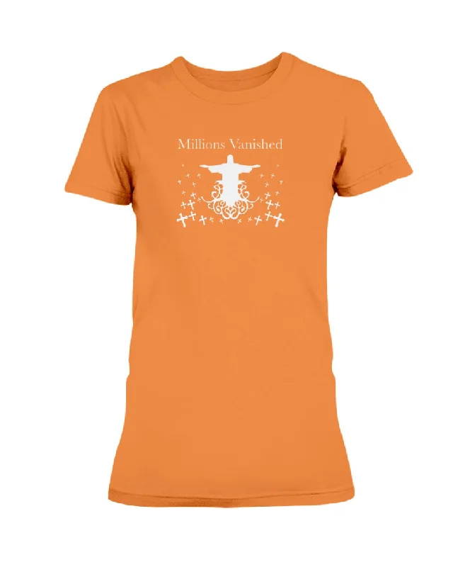 T-Shirt Women's Logo White Welt Pockets Slit Pockets