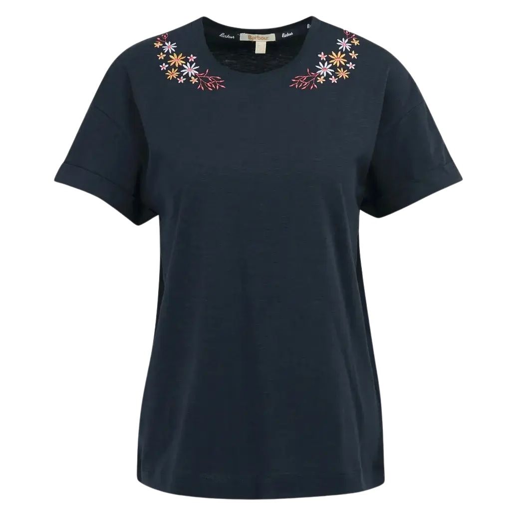 Barbour Apia Tee Ribbed Striped Patterned