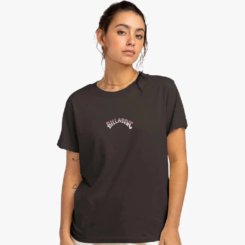 Billabong Womens Pro Short Sleeve Tee Off Black Spandex Blend Rayon Blend Denim Blend Billabong Womens Pro Short Sleeve Tee Off Black Spandex Blend Rayon Blend Denim Blend