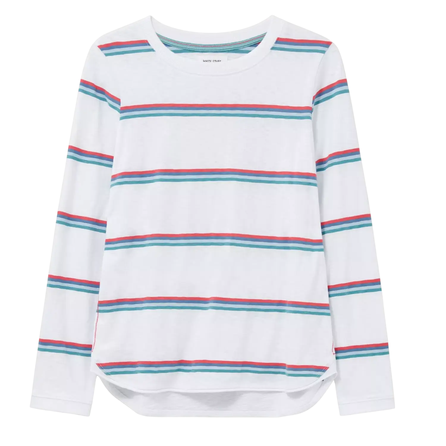 White Stuff Cassie Stripe Tee Chenille Brocade Lace