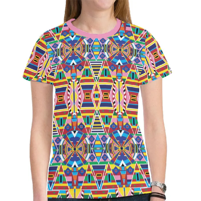 Crow Captive T-shirt for Women Hooded Caped Shawl Collar